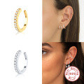 wholesale S925 Sterling Silver AliExpress Hot-Selling Ear Cuffs, Ins Ethereal Diamond-Studded Ear Clip Jewelry for No Piercing-0-3
