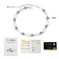 S925 Sterling Silver 3-Carat Moissanite Unisex Bracelet-0-5