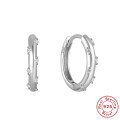 wholesale S925 Sterling Silver Classic Colorful Diamond-Encrusted Hoop Ear Clasp Earrings, a popular。-0-4
