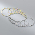 wholesale Sterling Silver S925 12mm 15mm Wire Diameter Large Hoop Earrings Versatile Mini Circular Ear Clasp Earrings G0083-0-1