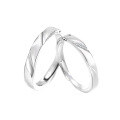 wholesale S925 Sterling Silver Magnetic Viral Interlocking Love Couple Rings for Men and Women, Minimalist Premium Matching Bands Gift for Girlfriend-0-4