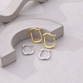 wholesale 925 Sterling Silver Vintage Square Ear Clasps For Women, Ins，。-0-1
