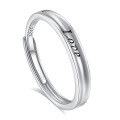 wholesale S925 Sterling Silver Original Design High-end Couple Rings Adjustable Plain Band Rings Valentine's Day Gift-0-160