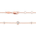 wholesale 18K Rose Gold Plated Cultivated Diamond Bracelet for Women, Round Diamond Rose Gold K Gold Bracelet, Fresh and Stylish-0-3