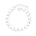 wholesale S925 Sterling Silver Interlocking Smooth Heart Link Bracelet for Elegant and Stylish Women with a Unique Minimalist Design-0-4
