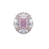 wholesale S925 Sterling Silver Ring with Ice-Cut High Carbon Diamond, Ins Light Luxury Premium Proposal Engagement Ring-Style 10 (8g)  Size 6