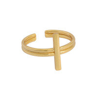 wholesale S925 Sterling Silver 525 Korean Version INS Niche Design Minimalist Cold Tone Versatile Cross Textured Adjustable Open Ring for Women-Korean 18K gold [No. 14/Adjustable] &gt; Opening adjustable