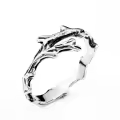 wholesale Stainless Steel Wholesale Warrior Fashion Minimalist Ring, Simple Thorn Titanium Steel Men's Band-0-0