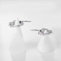 wholesale S925 Silver Designer High-End French Romantic Earrings with Bird Design and Natural Amethyst Ear Studs-0-3