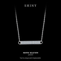 925 Sterling Silver Full Pavé Star Pendant Necklace for Women-S925 sterling silver + 24 1.5-point moissanite beads  925 silver