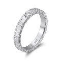 wholesale S925 Sterling Silver Tiktok Same Style Galaxy Shining Scale Ring Crushed Ice Hammered Texture Ring Wholesale-0-0