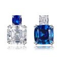 wholesale 925 SilverJewelry NewFashion OL Blue and White Zircon Earrings WomenWish Best-Seller-0-4