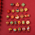 wholesale Metal materials: ancient French gold, old gold, fired enamel, cloisonné, sand gold Accessories: fortune beads, spacer beads, back cloud DIY accessories for bracelets-0-0