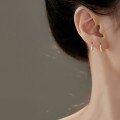 wholesale S925 Sterling Silver Custom Minimalist Small Niche Design Earrings for Women, Simple and Versatile Ear Studs for Healing Ear Piercings-0-1