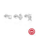 wholesale 925 Sterling Silver Geometric Star and Moon Diamond-Pearl Earring Set, Hot-Selling in Europe and America-0-18