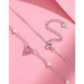wholesale S925 Sterling Silver Heart Pearl Necklace for Women, Minimalist Niche Design New Collarbone Chain, Sweater Chain with a Premium Feel-0-3