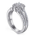 wholesale S925 Sterling Silver Women's Fashion Floral Stackable Ring Set Multi-Way Wedding Ring Jewelry Wholesale for Amazon-0-4