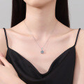 S925 Sterling Silver Moissanite Hexagram Pendant Necklace, 2025 Women's Fashion-0-2