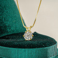 S925 Silver D-color Moissanite Women's Versatile Necklace Wholesale-0-4