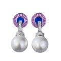 wholesale S925 Silver Metal 14mm Shell Pearl Earrings for Women, Versatile and Elegant, New Live Streaming Style-0-4