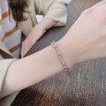 wholesale 925 Sterling Silver Fashionable European and American U-Shaped Clasp Bracelet Hip-Hop Ins Niche Design Versatile Accessory Hand Jewelry for Women-0-2