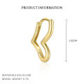 wholesale S925 Sterling Silver Hollow-out Heart Minimalist Earrings For Women,。-0-4