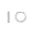 wholesale 925 Sterling Silver Fashionable and Popular Moissanite Hoop Earrings for Cross-Border Style, Luxurious High-End Elegance-0-5