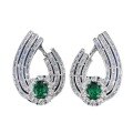 wholesale S925 Silver Fashion Banquet-Style Luxury Set 6*8mm Nano Green Earrings for Women with a High-End Feel-0-4