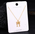 Sterling Silver Gilded Diamond-Cross Pikaxiou Pendant Necklace-0-21