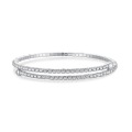 wholesale S925 Sterling Silver Light Luxury Geometric Row Diamond Design Fashionable High-End Pear-Shaped Summer Bracelet for Women-0-8