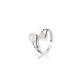 wholesale S925 Sterling Silver Freshwater Pearl Ring for Women, Small and Minimalist Design, Adjustable Luxury Statement Ring for Summer-0-4