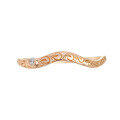 wholesale S925 sterling silver gold-plated arc ring for women, summer new small design collection, factory supply-0-0