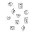 wholesale S925 sterling silver new small niche minimalist ins-style textured geometric heart-shaped versatile earrings for women-0-4
