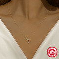 wholesale S925 Sterling Silver Classic Teardrop Marquise Diamond Necklace for Women,-0-1