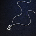 S925 Sterling Silver Moissanite Heart Pendant Necklace for Women-0-2