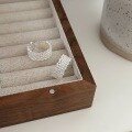 wholesale S925 Sterling Silver Simple and Light Luxury Lace Edge Ring for Women, Korean Ins Trend, Versatile and Niche Openable Ring-0-1