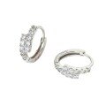 S925 Sterling Silver Moissanite Classic Ultra-Sparkling Light Luxury Commuter Stud Earrings-0-3