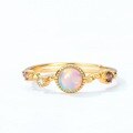 wholesale S925 Sterling Silver New Japanese-style Exquisite Opal Ring for Women, Simple Vintage Luxury Wholesale from Manufacturer-0-3