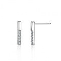 S925 Silver Moissanite Baguette Stud Earrings, Fine Craftsmanship-0-3