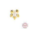 wholesale S925 Sterling Silver Animal Spiral Cartilage Single Stud Earring, a trendy and creative bestseller-0-2