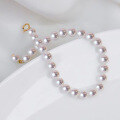 wholesale 18K Gold Japanese Akoya Seawater Pearl Bracelet for Women, Round, Strong Luster, Fine Skin, Versatile and Fashionable-0-3