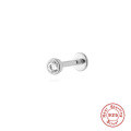 wholesale S925 Sterling Silver 18G Flat Head Push-Pin Cartilage Ear Stud, Popular in Europe and America for Ear Piercing-0-33