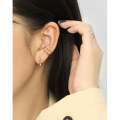wholesale S925 Sterling Silver Korean Version Ins Micro-Paved Zircon Ear Clips for Non-Pierced Ears-0-2
