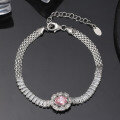 wholesale S925 Sterling Silver 3mm Diamond Tennis Bracelet Full Round Single Row Direct from Manufacturer-0-1