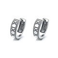 wholesale Metal S925 Sterling Silver Trendy Roman Numeral Earrings Retro Ins Creative Hip-Hop Style Unisex Earrings-0-4