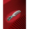 wholesale 999 Sterling Silver Handmade Peacock Colored Enamel Pure Silver Comb for Women, Health Care Gua Sha Gift for Mom-0-2