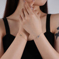 wholesale 925 Sterling Silver FarFan Light Luxury Zircon Evil Eye Bracelet for Women Ins Euro-American Small Batch Design Cross-border Wholesale-0-2