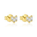 wholesale S925 Sterling Silver Geometric Square Luxury Sparkling Zircon Earrings For Women,。-0-0
