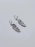 wholesale S925 sterling silver minimalist fashion small feather pendant drop DIY handmade jewelry vintage pure silver accessory-0-6