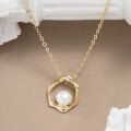 wholesale 14K, S925 sterling silver necklace with small designer natural freshwater pearls Manufacturer-0-0